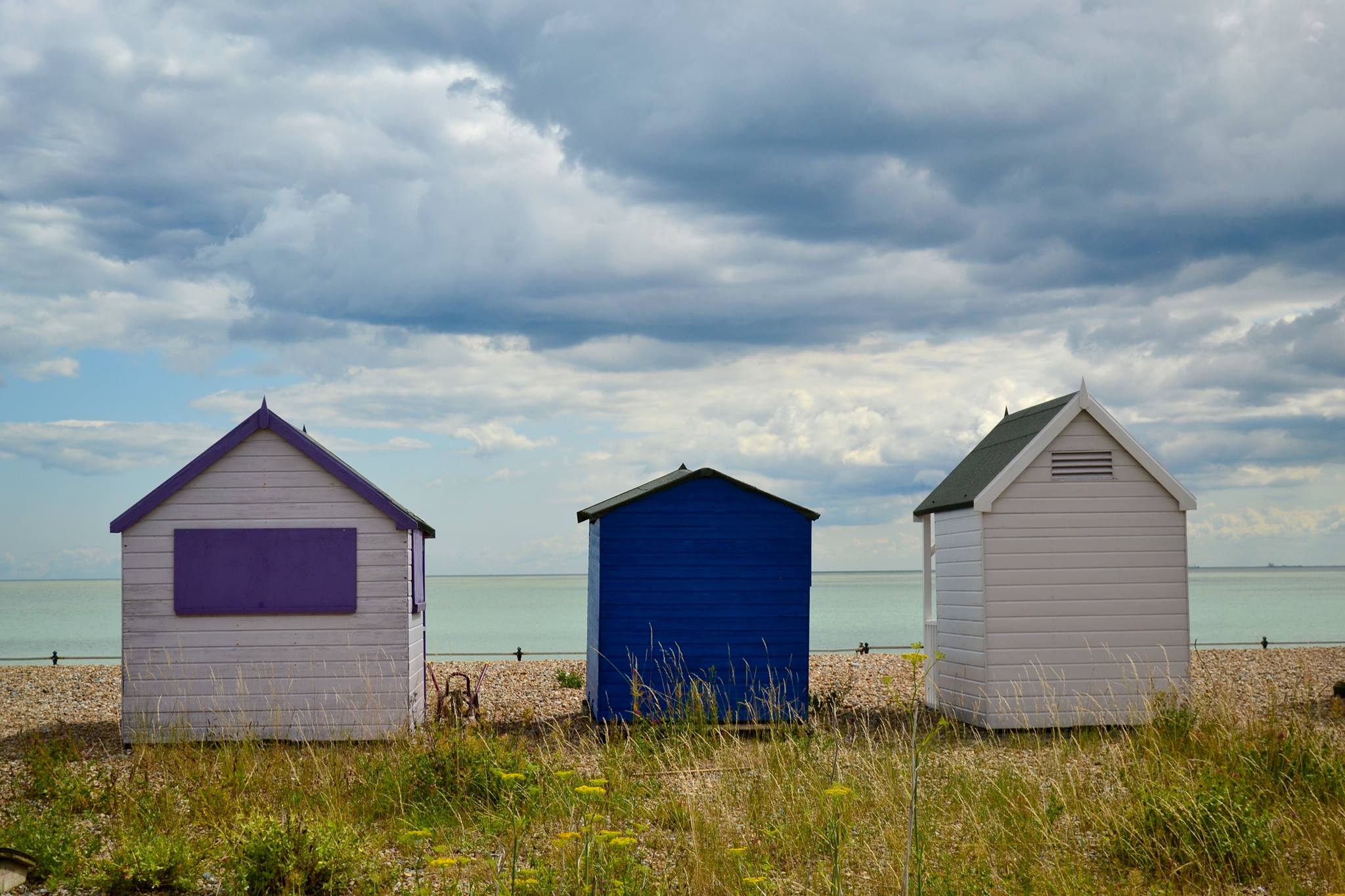 Beach huts of Deal, Kent.